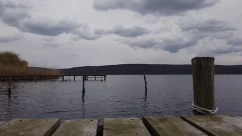 Key wood pier clouds Stock Footage 151956575