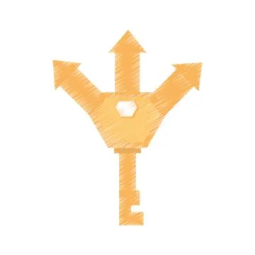 Key work related icon Illustrazione stock