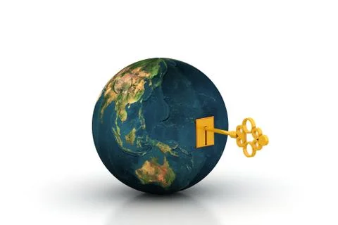 Key of the world Stock Illustration