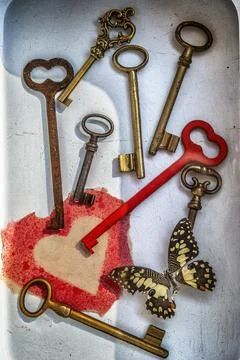 The key to your heart Stock Photos