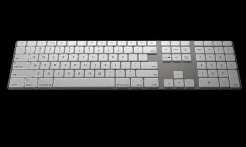 Keyboard 3D rendering Stock Illustration