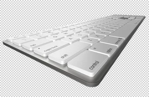 Keyboard 3D rendering Stock Illustration