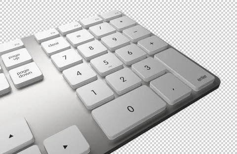 Keyboard 3D rendering Stock Illustration