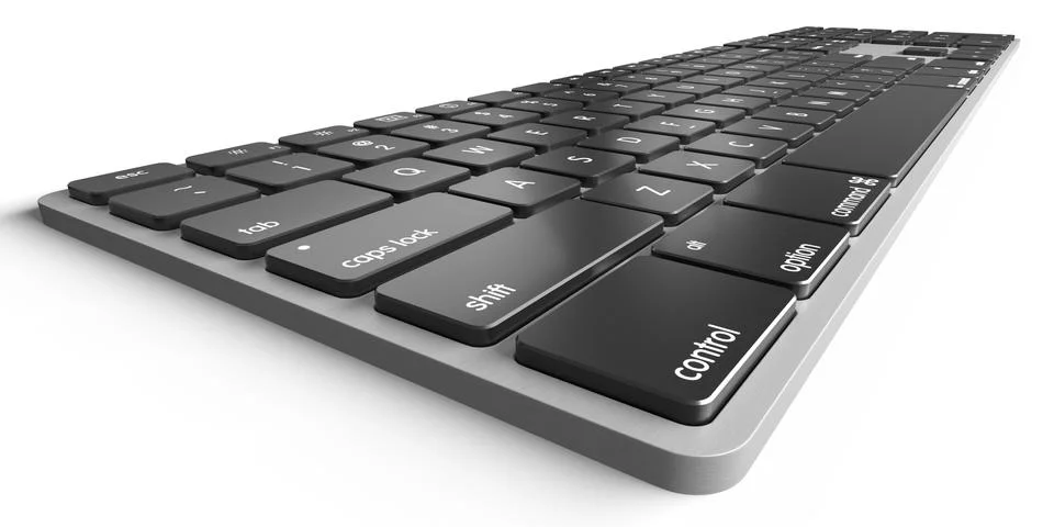 Keyboard 3D rendering Stock Illustration