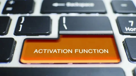 Keyboard Activation Function Button Pressed by hand finger Stock Footage 246649545