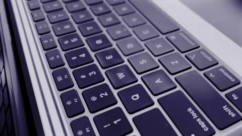Keyboard and light flashes Stock Footage 277013044