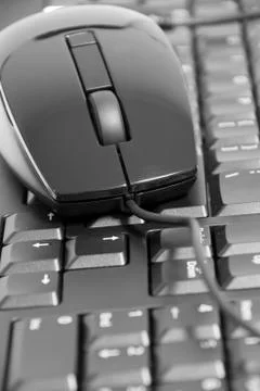 Keyboard and mouse Stock Photos