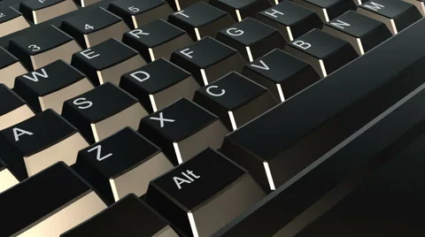 Keyboard animation video Stock Footage 40788559