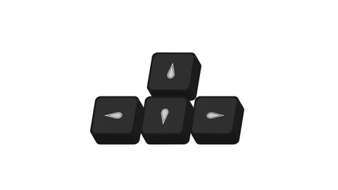 Keyboard. Animation work on the keyboard... | Stock Video | Pond5