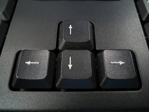 Keyboard arrow button Stock Photos