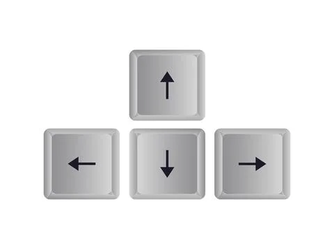Keyboard Arrow Keys Stock Illustration
