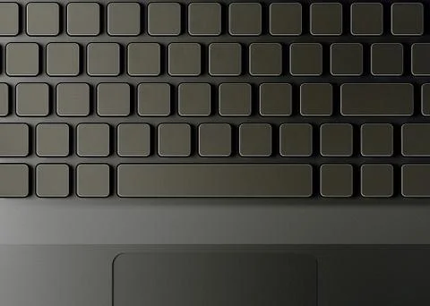 Keyboard with blank buttons Stock Photos