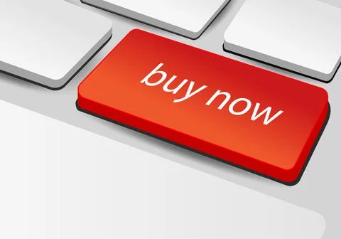 Keyboard button buy now. Stock Illustration
