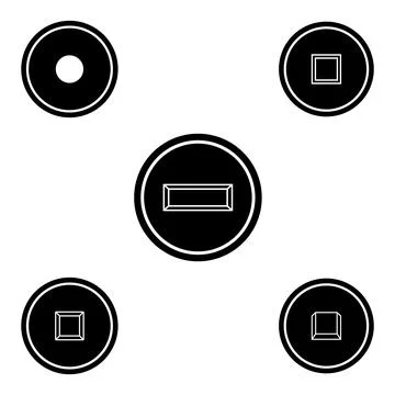 Keyboard button icon vector Stock Illustration