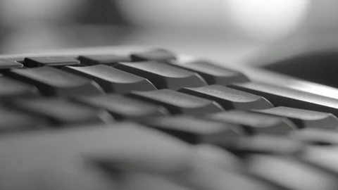Keyboard button press push Stock Footage 98677318