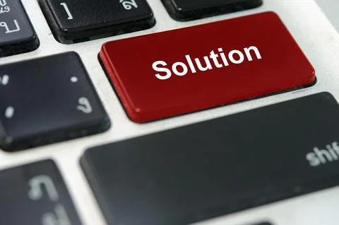 Keyboard button Solution 库存照片