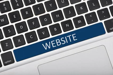 Keyboard  button written word website Stock Photos