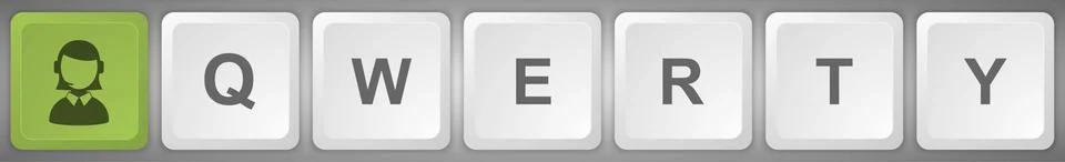 Keyboard buttons. Vector illustration Stock Illustration