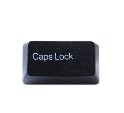 Keyboard caps lock key Stock Photos