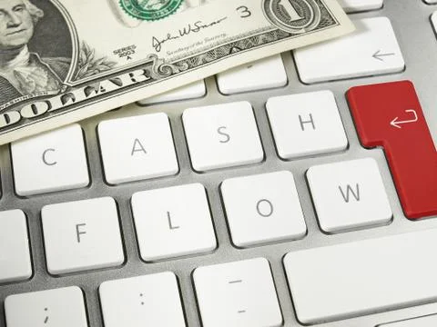 Keyboard - Cash Flow Stock Photos