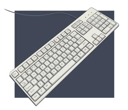 Keyboard with characters イラスト素材