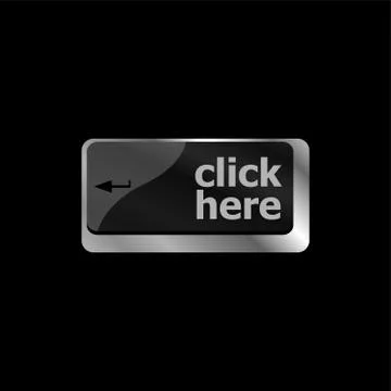 Keyboard with click here button, internet concept Stock Illustration