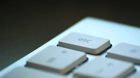 Keyboard close up studio shot Stock Footage 24789107