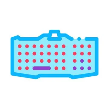 Keyboard computer color icon vector illustration Illustrazione stock