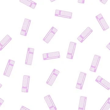 Keyboard computer glyph vector seamless pattern 库存插图