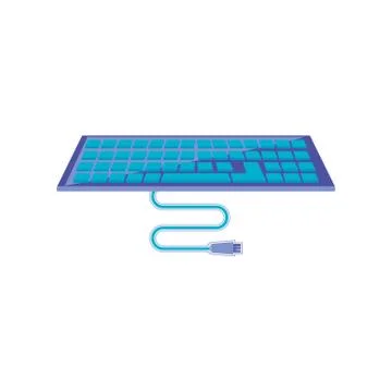 Keyboard computer isolated icon イラスト素材