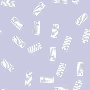 Keyboard computer line vector seamless pattern 스톡 일러스트