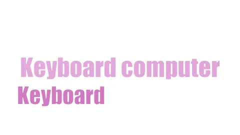 Keyboard Computer Wordcloud Animated Isolated On White Stock-Footage 103654490