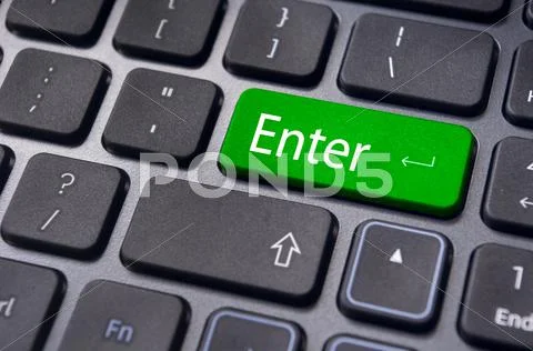 Keyboard concepts, enter key Stock Illustration