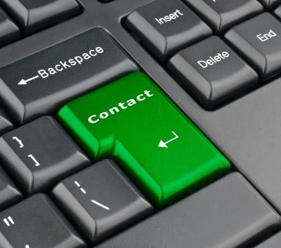 Keyboard contact button Stock Photos