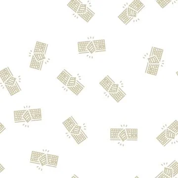 Keyboard cover glyph seamless pattern Stock Illustration
