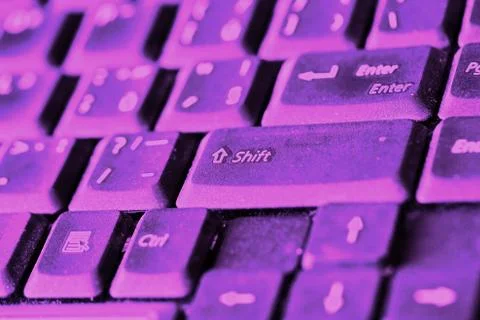 Keyboard - Cross-processed Stock Photos