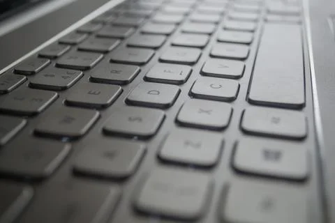 Keyboard D In Focus Stock Photos