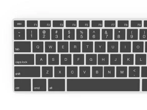 Keyboard with dark keys 스톡 일러스트