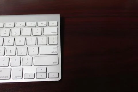 Keyboard On Desk Stock Photos
