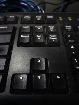 Keyboard of desktop closeup Stock Photos