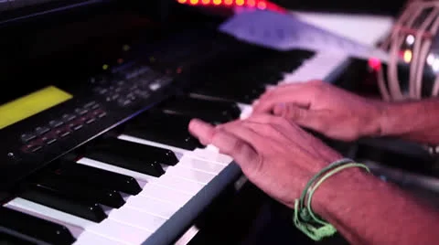 Keyboard electric Video stock 25853442