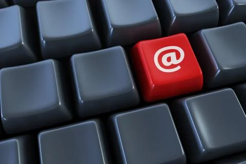 Keyboard with "email" button Stock Photos