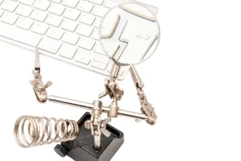 Keyboard with enlarged Enter key Stock Photos