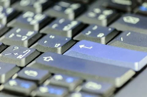 Keyboard enter key Stock Photos