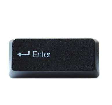 Keyboard enter key Stock Photos