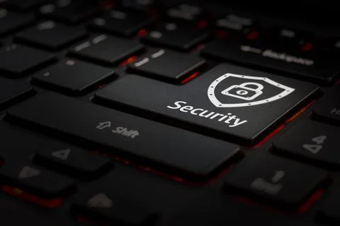 Keyboard enter security Stock Photos