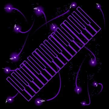 Keyboard fireworks Stock Illustration