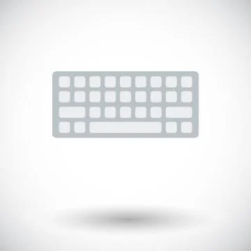 Keyboard flat icon 스톡 일러스트