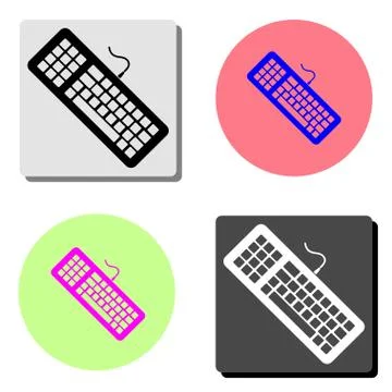 Keyboard. flat vector icon Stock Illustration