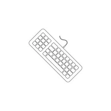 Keyboard. flat vector icon Stock Illustration
